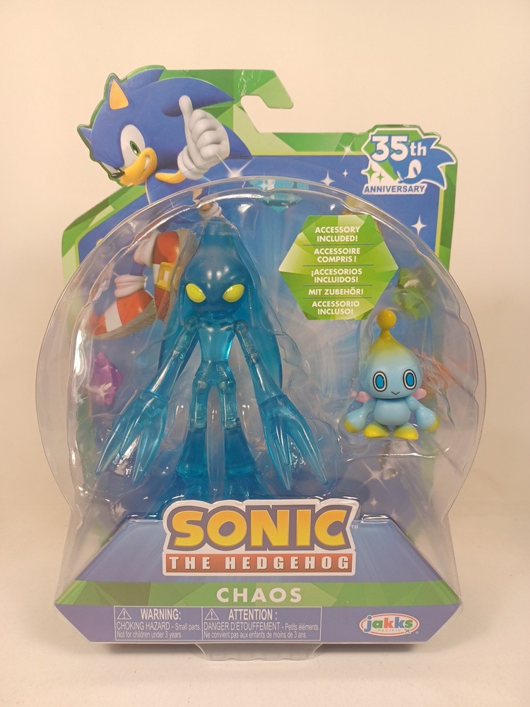Sonic The Hedgehog Chaos W Chao 35th Anniversary 4” Figure Jakks Pacific