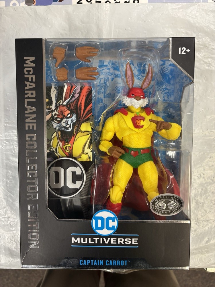 NEW McFarlane Toys DC Multiverse Captain Carrot 7″ Platinum Edition Chase Figure