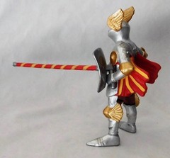 70 Papo Figures Fantasy Medieval Red & Gold Jousting Knights NEW Retired