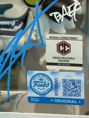 Christopher Sabat signed Baek Solo Leveling prerelease sticker Funko pop MAS COA