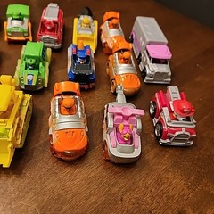 PAW PATROL Car Lot Mixed Die Cast & Plastic Skye Marshall Chase Rocky+
