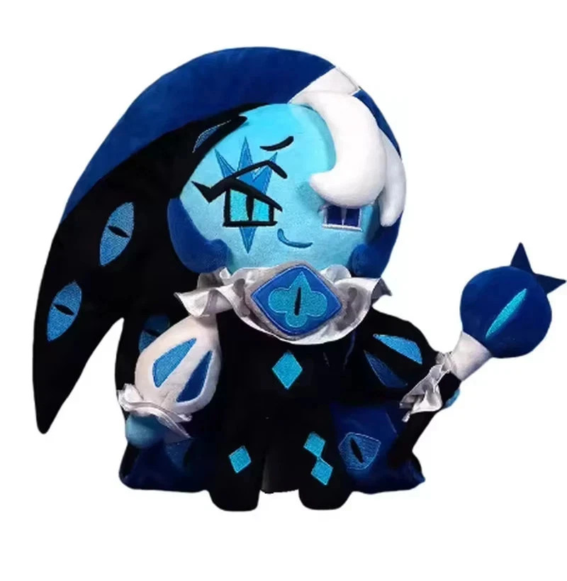 24cm Shadow Milk Cookie Figure Plush Doll Cookie Run: Kingdom Game Collection