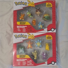 New Jazwares Pokemon Battle Ready 6-Figure Multi-Pack Set Lot Of 2 Boxed