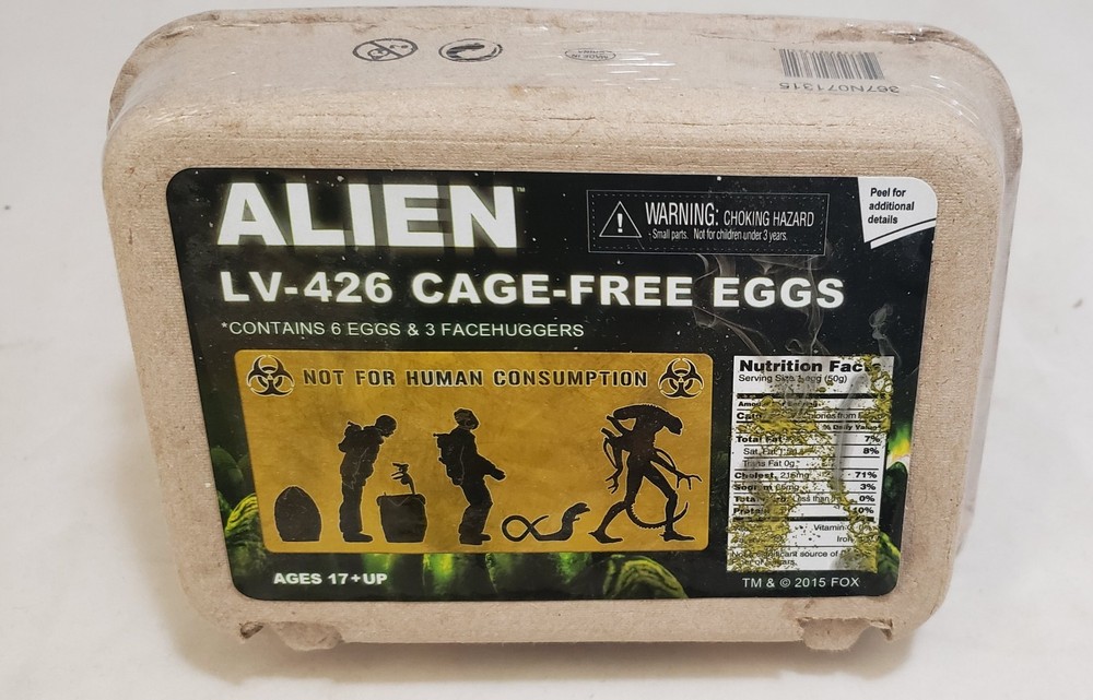 NECA Alien Aliens LV-426 Cage-Free EGGS 6 Pack w Facehuggers 2015 New Sealed SET
