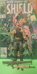 Marvel Legends NICK FURY CAMO *CUSTOM*+ COMIC NICK FURY AGENT of SHIELD # 40