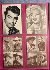 24 Vintage 1950-60s Movie and TV Star Exhibit Cards – John Wayne, Lone Ranger
