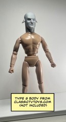 Black Lion (Fox Comics) Custom Action Figure Head 1:9 or 1:6 Mego