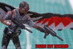 Custom Arsenal pack resin black cast 1:12 sub machine gun rifle