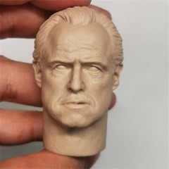Unpainted Marlon Brando Godfather Carved Fit 1/6 COOMODEL Action Figure