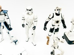 Star Wars Storm Trooper Clone Trooper Lot Rex Action Figures Plastic Die Cast