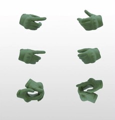 TOMYTEC Little Armory LAOP07 Figma Tactical Gloves 2 Green GLOVES & JOINTS ONLY