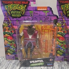 Playmates Toys TMNT Mutant Mayhem Splinter & Superfly Figure Set w/ Accessories