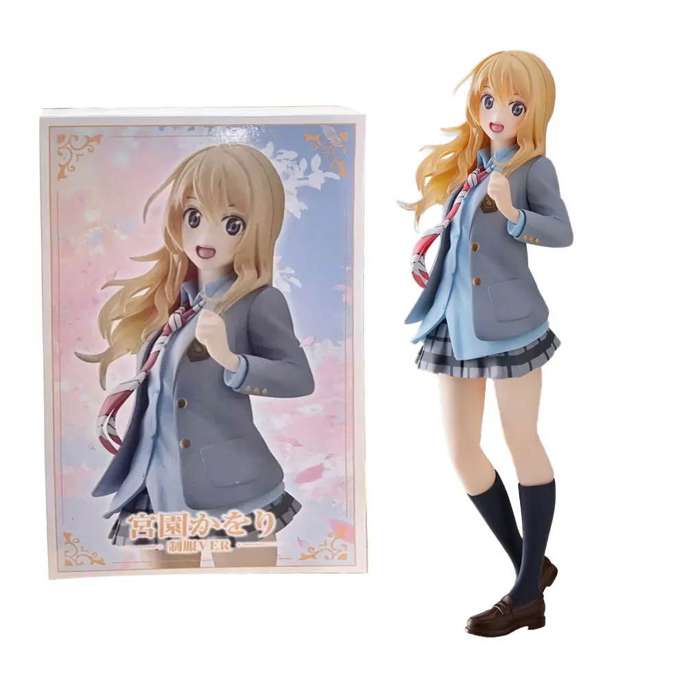 18CM Anime Your Lie in April Figure Tessie Standing Animation Model Toy Gift Dol