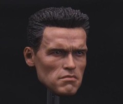 Custom 1/6 Arnold Schwarzenegger Head Sculpt 2.0 Terminator T800 for PHICEN M34