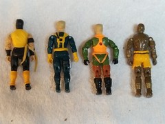 Vintage 1990s GI Joe Lot ARAH~ Street Fighter Lot Dhalsim, Para Guile, Scorpion