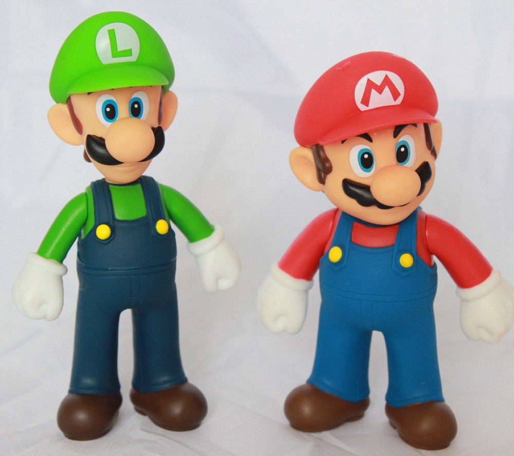 Super Mario Brothers Bros 5″ Action Figure Mario & Luigi Gift Toy Collection Set