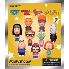 Fox Adult Animation Series 2 Blind Bag Figural Foam Clip Random 1pc Toy Keychain
