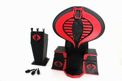 Gi joe 3d printed Throne for cobra commander,destro for 6 inch figures + podium
