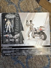 Hasbro Power Rangers Lightning Collection In Space Silver Ranger Bike Figure New