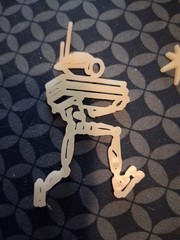 Vintage 1987 1990s Glow in the Dark Robot Decor Wall Figures Lot Rare Aliens BA