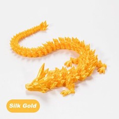 3D Printed Dragon Crystal Articulated Dragon Home/Office Desktop Decoration Toy