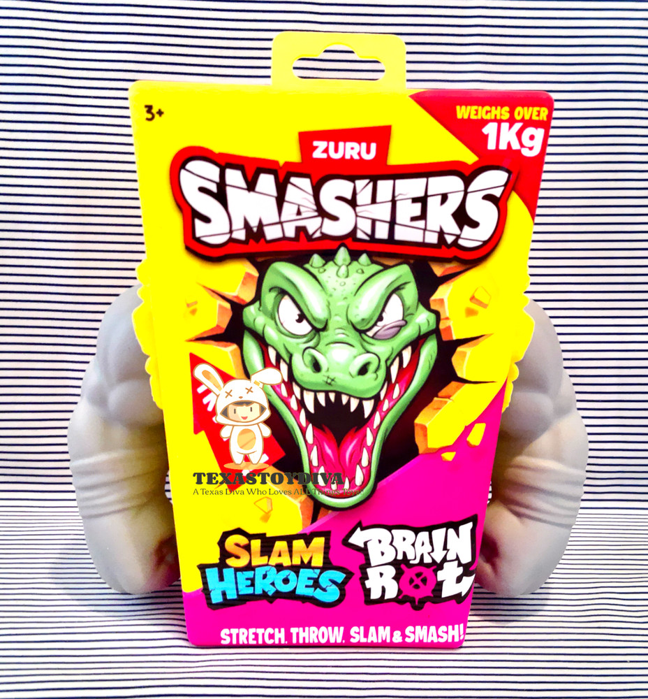 Zuru Smashers Slam Heroes Brain Rot 7″ Crocodile Stretch Figure Throw Slam Smash