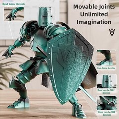 Medieval Knight Armor Action Figure Multi-Jointed Movable Robot Dummy 13 T13