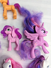 My Little Pony Figures Mix Lot of 17 Brushable Molded Various Sizes MLP