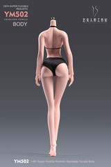 1/6 Female Pale Body Flexible Large Breast Thin Waist 12″ Action Figure +Details