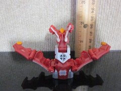 Bakugan Nukix Red Silver Battle Gear Gundalian Invaders 100G
