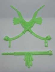 Vintage REPRO Skeletor Armor Set MOTU Masters of the Universe GLOW IN THE DARK