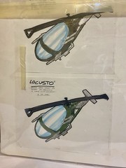 GI JOE 1994 ORIGINAL LOCUST COLOR STUDY SKETCHES 30TH ANNIVERSARY CHRISTIES