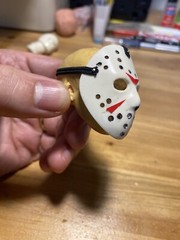 Jason Mask Friday The 13th Custom Voorhees Hockey Mask 1/6 Scale For Figure
