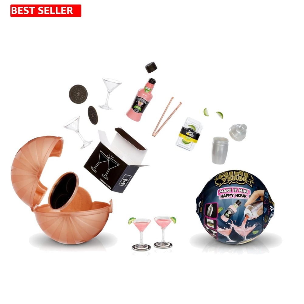 DIY Mini Cocktails Collectible – Fantasy Happy Hour Surprise Set for Adults