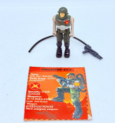 💥RARE 1986 STARCOM SGT BILL TRAVERS near Complete ID Card💥