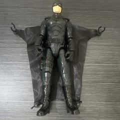 Batman Black Action Figure w/ Cloth Cape 11in Plastic & Fabric Materials
