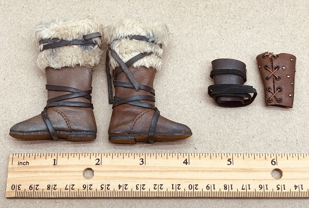 1/6 Kaustic Plastik 12″ figure MasterClass Collection Conan Boots wrist guard