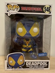 10” Funko Pop Deadpool, in classic X-Men Suit; Comes in FREE $15 Protective Case