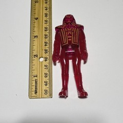 Vintage Tron red WARRIOR 3.75” action figure 1981 Tomy Walt Disney Movie no disk
