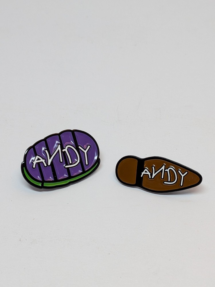 Woody & Buzz Andy Shoe Pin Set Toy Footprint Toy Story 2 NEW