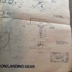 Vintage Star Wars Cardbacks & More. Kenner Production Blueprint Of Mil Falcon