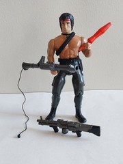 John Rambo “Force of Freedom” 7″ Action Figure (near complete) 1985 by Anabasis