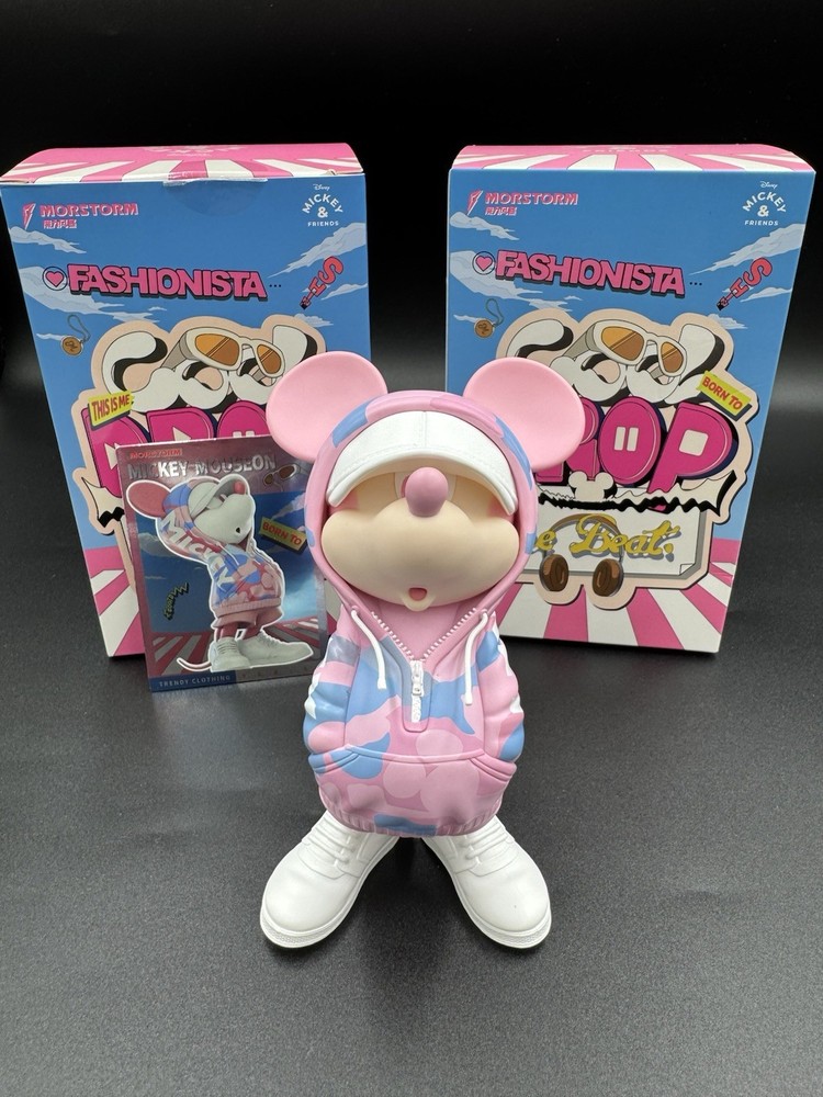 Morstorm Sweatshirt Denim Mickey & Minnie Bundle 5.9″ Figure Art Open Box Sealed