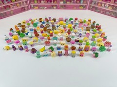 Shopkins Figures Mixed Lot 400+ Pieces with Display Cases