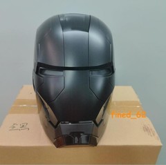 US STOCK Iron Man 1:1 Matte Black MK5 Helmet Deformable Voice Control Wearable