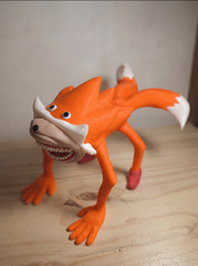 Shin Sonic Large long Articulated Fidget toy glow in the dark