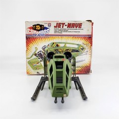 GI JOE COMANDOS EM ACAO JET-NAVE (SKY HAWK) 100% COMPLETE w/BOX BRAZIL ESTRELA