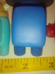 Among Us Figure Lot of 3 Innersloth LLC Cyan Viking Blue Fedorahat Red Devil