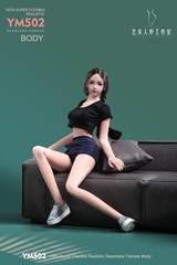 1/6 Female Pale Body Flexible Large Breast Thin Waist 12″ Action Figure +Details
