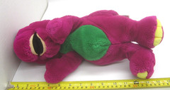Dakin Barney 14” Hand Puppet Plush Vintage Stuffed Toy Purple Dinosaur 1992